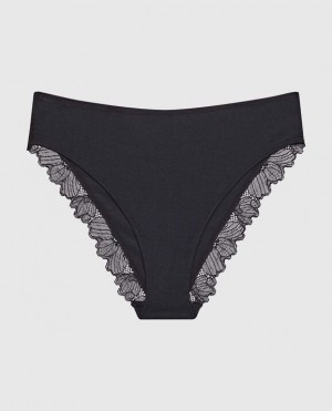 La Senza Bikini Panty Women's Underwear Black | kntjEL50