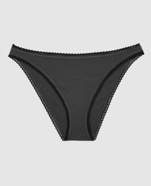 La Senza Bikini Panty Women's Underwear Black | nhwQXm23