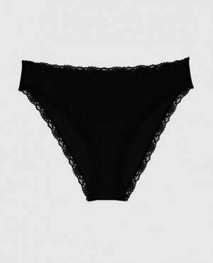 La Senza Bikini Panty Women's Underwear Black | DFyHBUSR