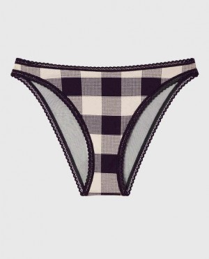 La Senza Bikini Panty Women's Underwear Festive Check | XacRX7z3