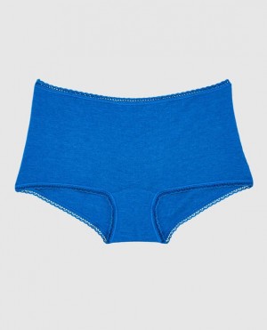 La Senza Boyshort Panty Women's Underwear Deep Blue | EOgOIlto