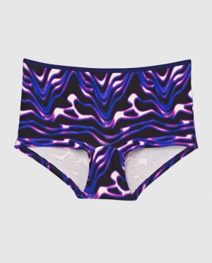 La Senza Boyshort Panty Women's Underwear Cosmic Waves | ZVAPJ2AF