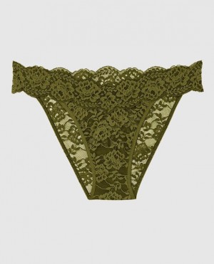 La Senza Cheeky Panty Women's Underwear Avocado | QjiljUzl