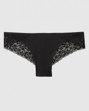 La Senza Cheeky Panty Women's Underwear Black | XLvmxCs2