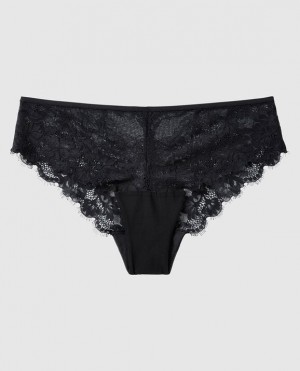 La Senza Cheeky Panty Women's Underwear Black | 6gKnJol9