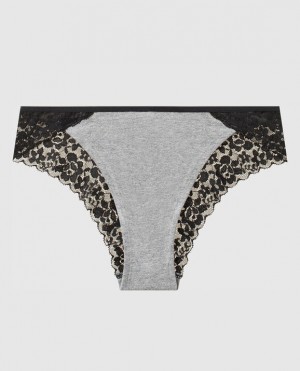 La Senza Cheeky Panty Women's Underwear Grey | QC5OmXBg