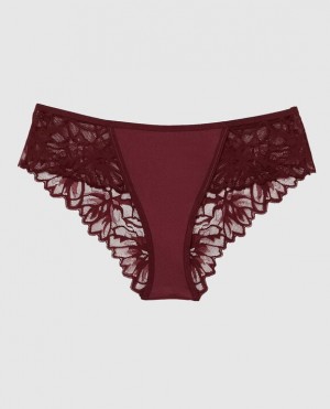 La Senza Cheeky Panty Women's Underwear Red Burgundy | 49b0eZmD