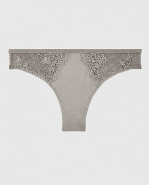 La Senza Cheeky Panty Women's Underwear Silver | 48QmkiKM