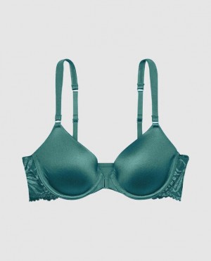 La Senza Front-Close Full Coverage Women's Bras Tidal Turq | t89ULYlb