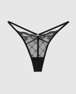 La Senza G-String Panty Women's Underwear Black | wzCJqsoq