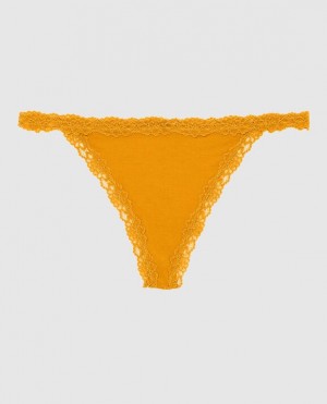 La Senza G-String Panty Women's Underwear Limonite | 5uNKpWbZ