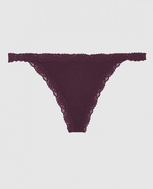 La Senza G-String Panty Women's Underwear Purple | XUGasmLn