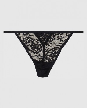 La Senza G-String Panty Women's Underwear Black | n6eCwjWo