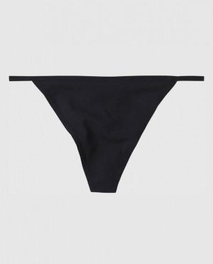 La Senza G-String Panty Women's Underwear Black | CyVqTWt5