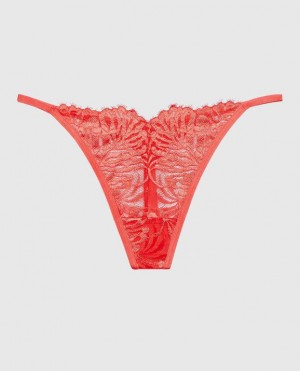 La Senza G-String Panty Women's Underwear Red | bHb32JVM