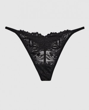 La Senza G-String Panty Women's Underwear Black | l4AAIitn