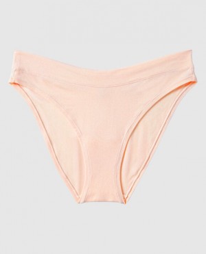 La Senza High Leg Bikini Panty Women's Underwear Pink | hEs3Iayv