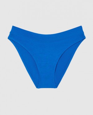 La Senza High Leg Bikini Panty Women's Underwear Deep Blue | JG1MLeqZ