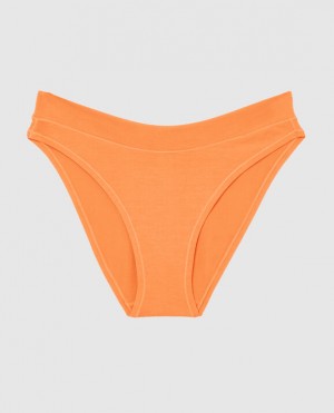 La Senza High Leg Bikini Panty Women's Underwear Apricot | LPVqIwzT