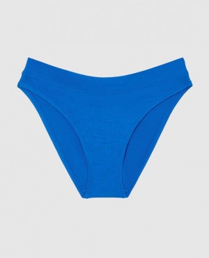 La Senza High Leg Bikini Panty Women's Underwear Deep Blue | fXaOWpcK