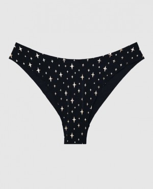 La Senza High Leg Cheeky Panty Women's Underwear Black | j9PUXesD