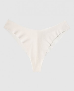 La Senza High Leg Cheeky Panty Women's Underwear Cream | Ve8M5N3N