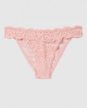 La Senza High Leg Cheeky Panty Women's Underwear Pink | keO15fYr