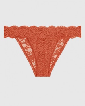 La Senza High Leg Cheeky Panty Women's Underwear Terra Cotta | 26ZBIHzu