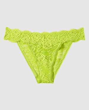 La Senza High Leg Cheeky Panty Women's Underwear Limelight | bUJWKsqd