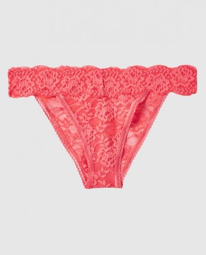 La Senza High Leg Cheeky Panty Women's Underwear Coral | 5OIDsnly