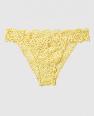 La Senza High Leg Cheeky Panty Women's Underwear Yellow | iDITwfl0