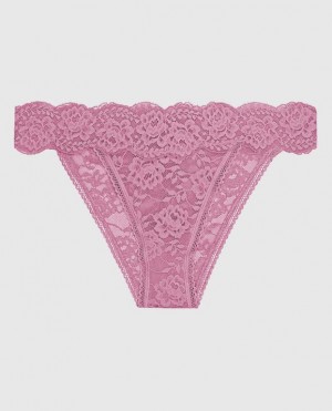 La Senza High Leg Cheeky Panty Women's Underwear Rosecrush | pkberMto