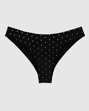 La Senza High Leg Cheeky Panty Women's Underwear Black | Gipr14fM