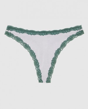 La Senza High Leg Thong Panty Women's Underwear Grey | XG5yNpuJ