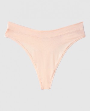 La Senza High Leg Thong Panty Women's Underwear Pink | iwn0e0bJ