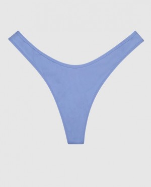 La Senza High Leg Thong Panty Women's Underwear Blue | Ls8h4xiA