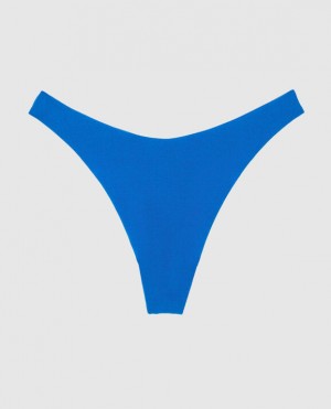 La Senza High Leg Thong Panty Women's Underwear Deep Blue | kZ2Ok9fp