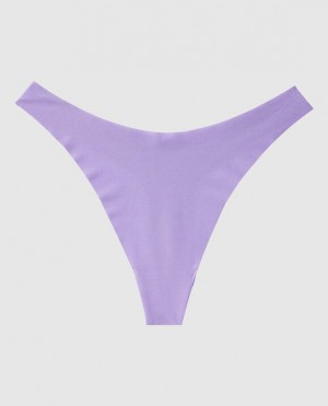 La Senza High Leg Thong Panty Women's Underwear Purple Rose | Q31S48dM