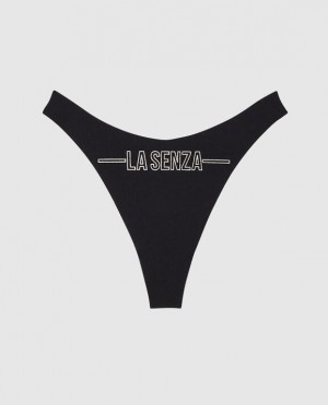 La Senza High Leg Thong Panty Women's Underwear LZA Graphic | uAPRzkgr