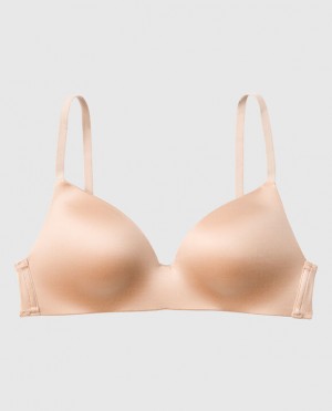 La Senza Light Push Up Wireless Women's Bras Rose Brown | 0NNwR9cH