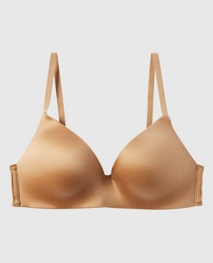 La Senza Light Push Up Wireless Women's Bras Pecan | 81tKZ2yo