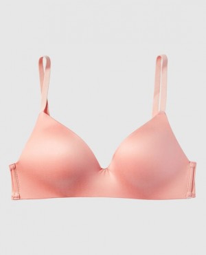 La Senza Light Push Up Wireless Women's Bras Pink | hu5QVMY1