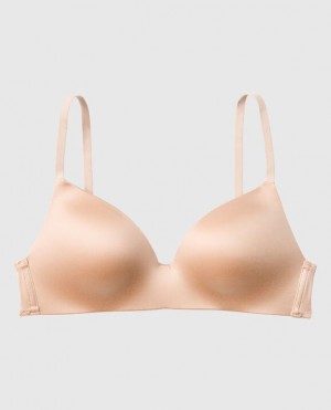 La Senza Light Push Up Wireless Women's Bras Rose Brown | kLqcSWOz