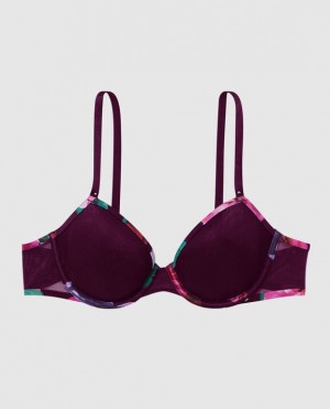 La Senza Lightly Lined Demi Women's Bras Purple | z2bQmwrm