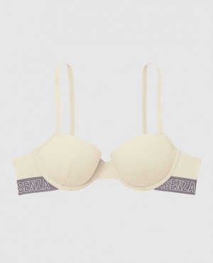 La Senza Lightly Lined Demi Women's Bras Pearl | 24VZ6lf1