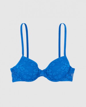 La Senza Lightly Lined Demi Women's Bras Deep Blue | nWzJS0IC