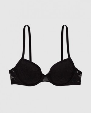 La Senza Lightly Lined Demi Women's Bras Black | OPmoA6fH