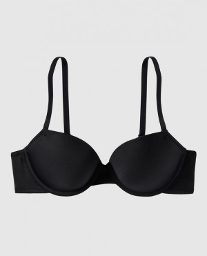 La Senza Lightly Lined Demi Women's Bras Black | 223jgRzS