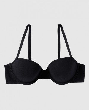 La Senza Lightly Lined Demi Women's Bras Black | gIsq9zRh