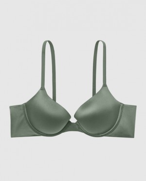 La Senza Lightly Lined Demi Women's Bras Dark Forest | 9fE5OTMR